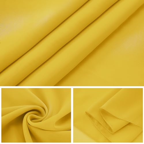12 Pack Chiffon Table Runner 14x108 Inch Long 9ft Sheer Table Runners for Party Romantic Wedding Bridal Shower Fall Decorations-Yellow by Cupuamon - Used condition - Image 2
