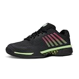 K-Swiss Tennis Hypercourt Express 2 HB Chaussures de Tennis pour Homme Black/Soft Neon Green/Neon Lav 44.5