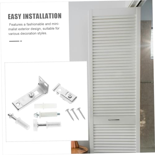 Generic 1 Conjunto De Ferragens Para Porta Deslizante Kit De Ferragens Para Porta De Armário Dobráve