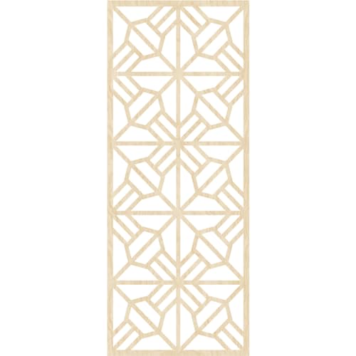 Image of 15 3 /8 inchW x 39 3 /8 inchH x 1 /4 inchT Auburn Decorative Fretwork Wood Wall Panels, Birch