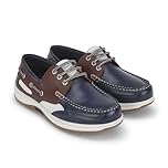Quayside Sydney 2 Boat Shoe - Navy/Chestnut 45
