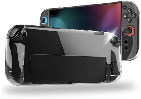 （04:00時点） For Switch 2 用の クリアケース ドック対応 一体式設計 カバー ソフトTPU 透明 Switch2 保護カバー 耐衝撃 画面レンズ保護 薄型 軽量 スイッチ 2 スマホケース 黄変防止 柔らかい すり傷防止 指紋防止 耐久 耐水 携帯カバー Switch 2 用の