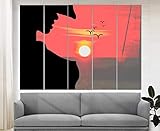 Marchak Sexy Silhouette Canvas Print, Erotic Wall Art, Abstract Erotic, Sexy Wall Art Abstract Nude Erotic Print Sexy Wall Decor, Erotic Sunset