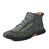 Leather Shoes Women Men Loafers Retro Comfortable...