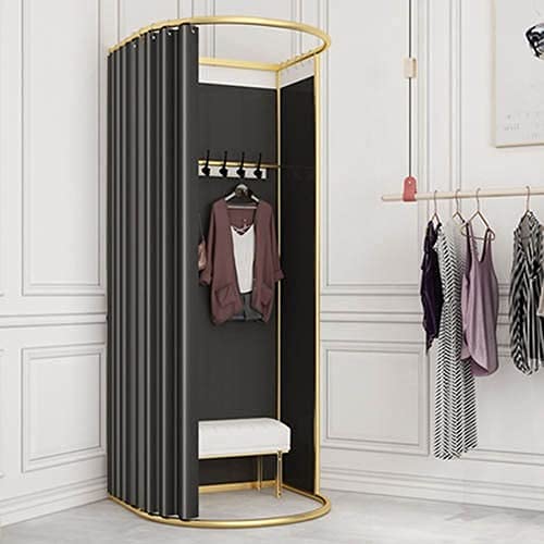 Vestiário Simples Móvel Vestiário Porta Cortina Pista Expositor de Loja de Roupas Expositor Portátil