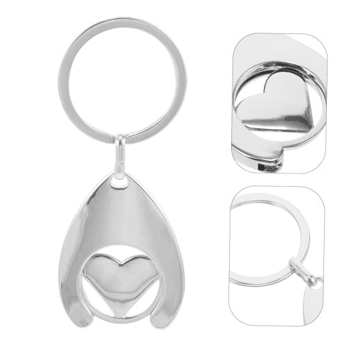 Porte-clés métalliques pour clés et chariot, l'accessoire courses idéal