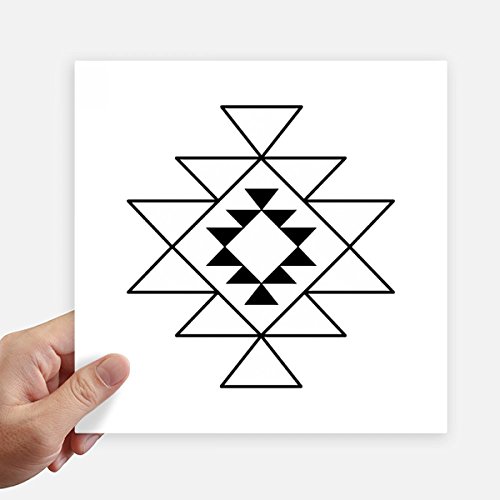 Sticker triangle totem géométrie pour masquer les rayures de valise - 2