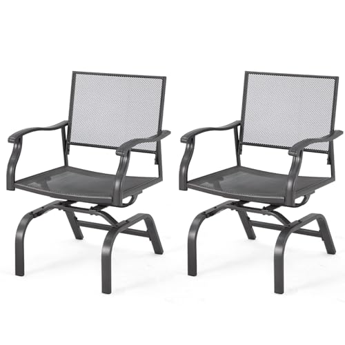 Danrelax 16202GY-PRO 35 Inch Outdoor Patio Dining Chairs Set Of 2 thumb #7