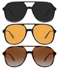 3pack(black + Tortoise/Brown + Yellow)