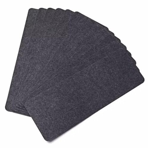 NEW-YIJUNSHUN 14Pcs Stair Tread Mats Non-Slip Self-Adhesive Stair Pads Step Protectors with Reusable Adhesive Solid Wood Stairs Non Skid Safety Rug Slip Resistant Indoor Runner (Black)