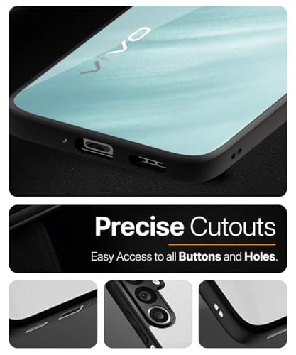 Image of WOW IMAGINE Shockproof Hybrid Back Cover for Vivo T4x 5G | iQoo Z10x 5G | Vivo Y31 Pro 5G | Hard Slim fit Back Case | PC & TPU | Clear Transparent Case - Black