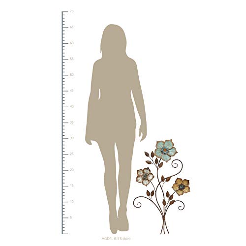 Stratton Home Decor S02369 Tricolor Flower Wall Decor thumb #4