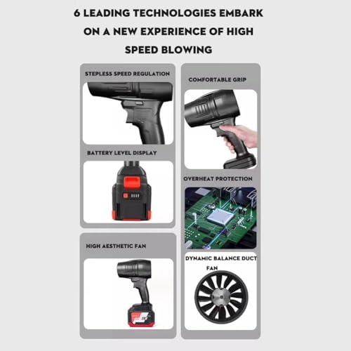 Espanador de ar elétrico, sem fio 150.000 RPM espanador de ar comprimido soprador a jato seco secado