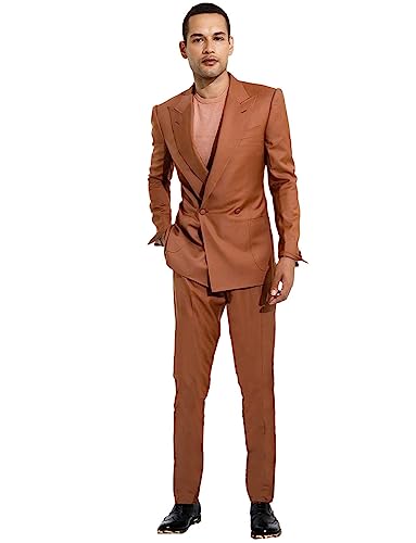 Costume de bal pour homme veste revers en pointe pantalon de costume noir bleu