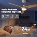 Imagen de Ateroll Ventilador de Techo con Luz Silencioso
