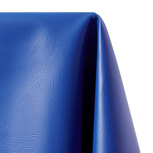 Ottertex Vinyl Fabric Faux Leather Pleather Upholstery 54" Wide by The Yard (10 Yard, Royal Blue)