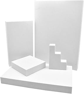 SKEIDO Professional Photography Foam Cube Set – 5-Piece Geometric Posing Props for Jewelry/Product Shooting | EVA Backdrop Accessories (White