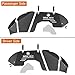 Hooke Road JT JL Front Inner Fender Liners Aluminum for 2018-2026 Jeep Wrangler JL 2 or 4 Doors & Gladiator JT (Exclude Rubicon 3.6L Engine Edition), 2 PCS Wheel Well Liner