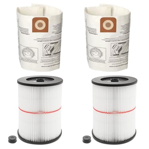 ANBOO Pacote com 2 Filtros 17816 para Aspirador de Pó Craftsman Shop Vac, Filtros de Vácuo para Aspi