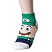 Dani's Choice Famous Japanese Animation Print Crew Socks, Super Mario Bros Socks, One Size US Shoe Size 5-10, (5 Pairs)