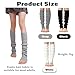 ZANSHI 3 PCS Leg Warmers for Women, Retro Knit Ballet Leg Warmers, Fashion Soft Accessories for Party Sports Yoga Dance (Black, White, Grey)