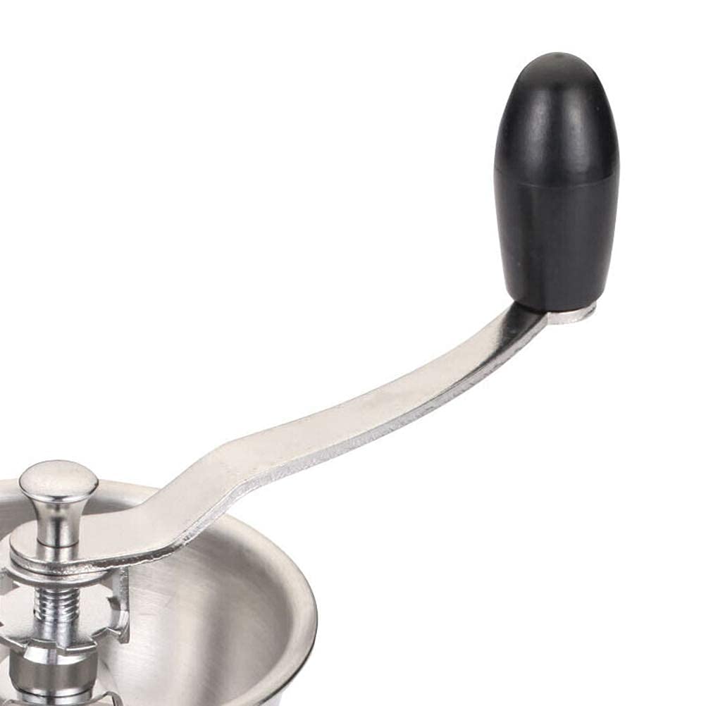 Macinino Rotondo Piccolo in Acciaio Inossidabile, macinacaffè a manovella, Nucleo in Ceramica/grossolanità Regolabile