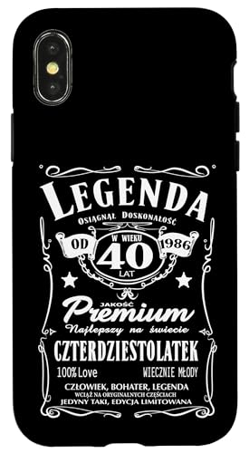 1986 40 Urodziny Polska Koszulka Urodzinowa Prezent 40 Lat �X�}�z�P�[�X iPhone X/XS �p