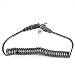 Neewer 3.5mm to Male PC Sync Coiled Cable Cord,14 inch/35.5cm,with Screw Lock for Nikon,Canon and Most DSLR Cameras Flash Trigger Transceiver Transmitter Strobe Light