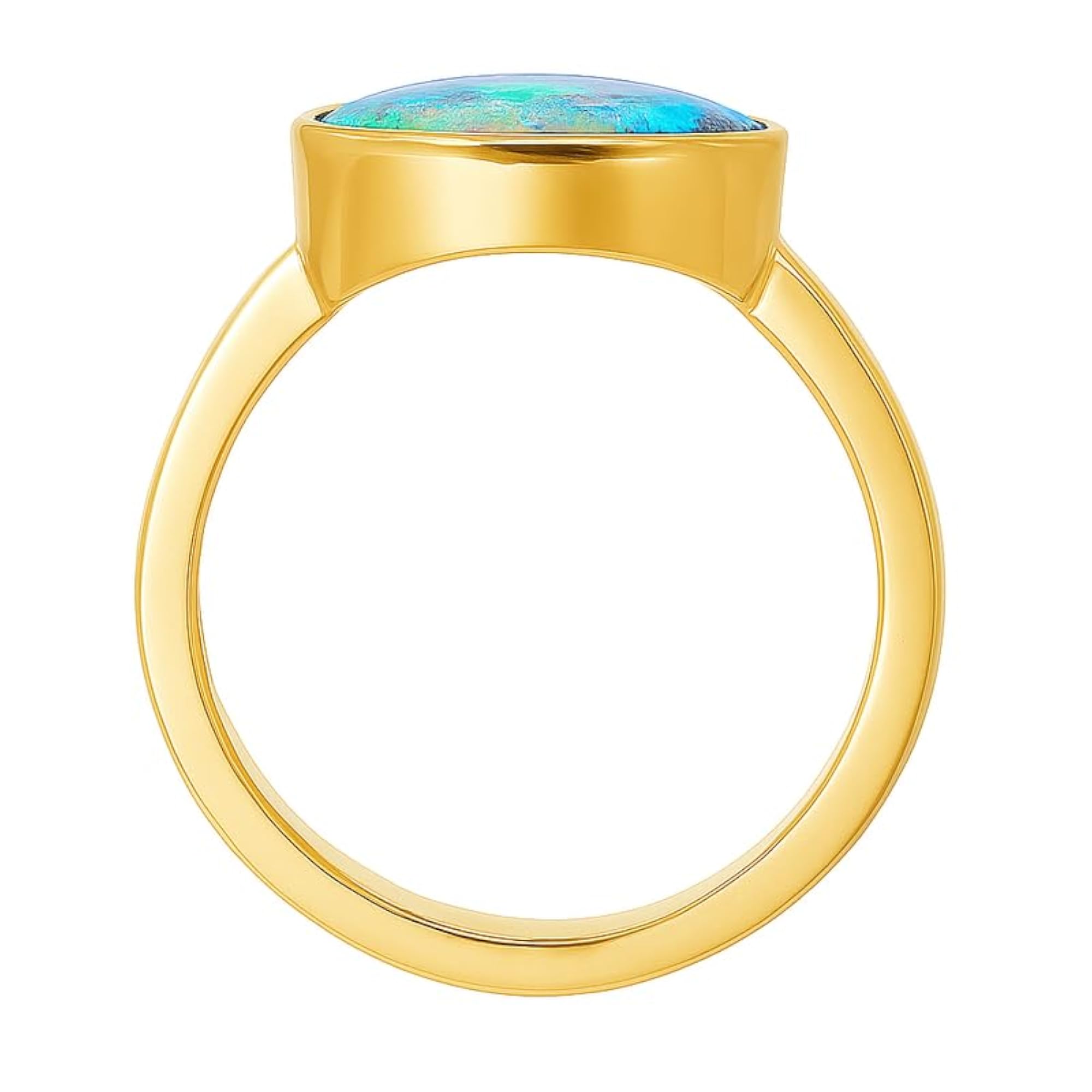 Premium Opal Handcrafted Panchdhatu Adjustable Ring, 11.00 Ct
