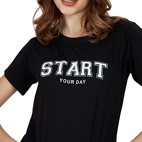 Image of WEET Cotton Crop Top for Women | Round Neck & Half Sleeves Crop Top t Shirts