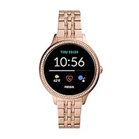 Fossil Gen 5E Rose Gold Digital Smartwatch FTW6073