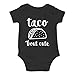 AW Fashions Taco 'Bout Cute - Funny Lil Adorable Tacos Mexican Food Lover - Cute One-Piece Infant Baby Bodysuit (6 Months, Black)