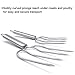 KAYCROWN Stainless Steel Turkey & Roast Lifters, Set of 2 - Turkey and Poultry Lifters Roaster Poultry Forks Great for Thanksgiving, Transfer Turkey or Ham Easily