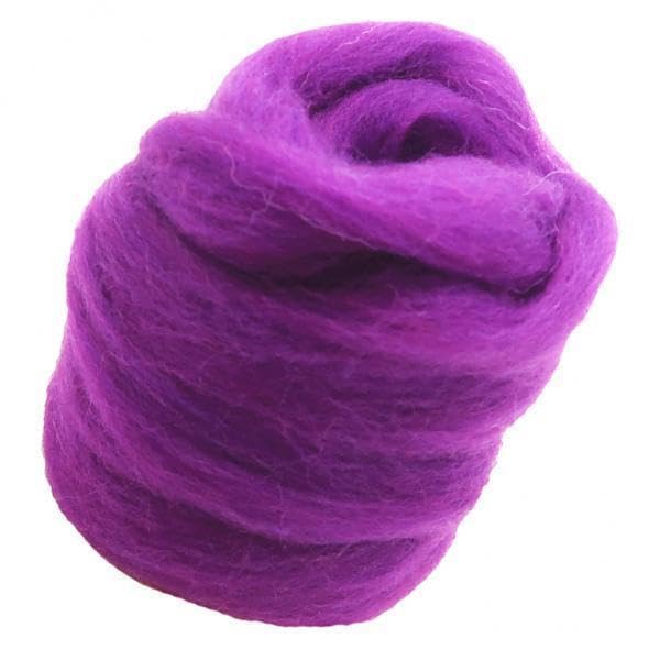 CALANDIS™ 2x10g Soft Wool Roving Felting Wool for DIY Needle Felting Craft Deep Purple | Roving Wool & Fibers | Spinning & Felting | Needlecrafts & Yarn-image-49