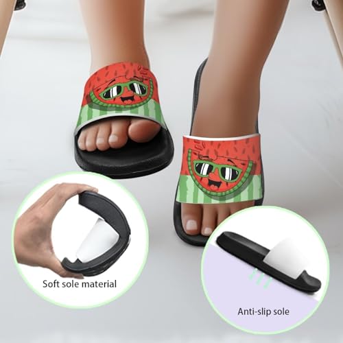 Image of Unisex Slides for Girls Boys Comfortable Slippers Slides Non-slip Shower Shoes House Fashion Thick for Indoor & Outdoor Gifts