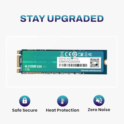 Image of 1TB M.2 SATA SSD 2280 Internal Solid State Drive | Up to 550MB /s Read & 500MB /s Write | High-Speed Storage Upgrade | Compatible with Laptop & Desktop