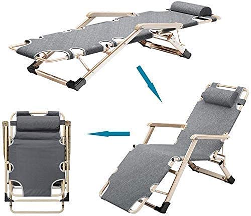 Chaise longue à gravité zéro portable pour la plage et le camping