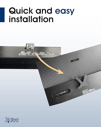 3IDEE VESA adapter kompatybilny z monitorem Acer (QG240YH3, QG270H3) - uchwyt do monitora adapter 75 x 75 mm - do monitorów bez przyłącza VESA do montażu na monitorze lub uchwycie ściennym