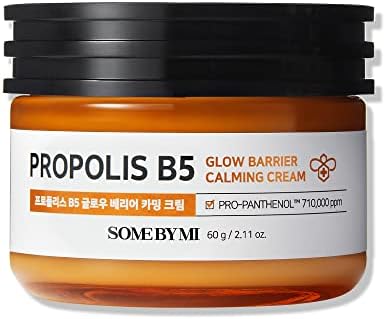 SOME BY MI Propolis B5 Glow Barrier Calming Cream / 2.02Oz, 60ml / Made from Honey Extracts for Sensitive Skin / Brightening and Moisturizing Effect / Skin-nourishing, Sebum and Pimple Care / Facial Skin Care
