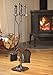 UniFlame 5-Piece Bronze Fireplace Tools Set with Ball Handles and Pedestal Base (F-1634)