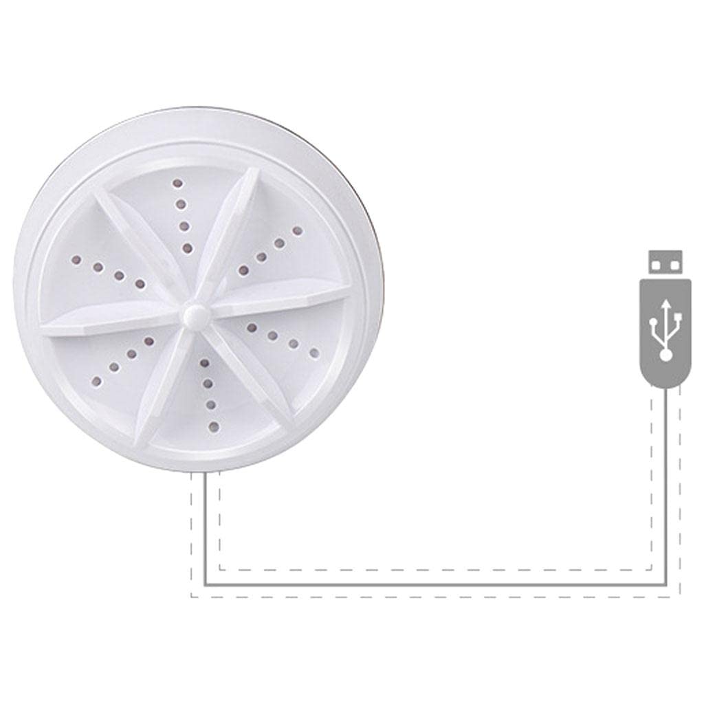 ATORSE Compact Turbo Washing Machine Washer USB for Towel Travel RV Manual Adjust