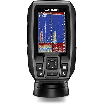 Garmin StrikerTM 4 Fishfinder Worldwide Version w/77/200kHz - 4-Pin Transducer w/Transom & Trolling Motor Mounts