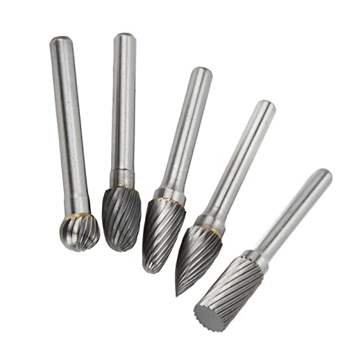 Set de 5 fresas rotativas de carburo de tungsteno miniatura 3