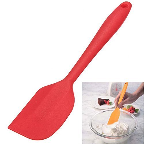 Image of Silicone Spatula Brush for Cooking, Spectula for Cake, Spatula for Non Stick Cookware, Spatula 1, Silicone spatulas (red)