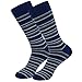 HHX YONLEE Mens Colorful Striped Dress Socks Design Great Value Cotton Gift Box For Mens Socks Size 10-13