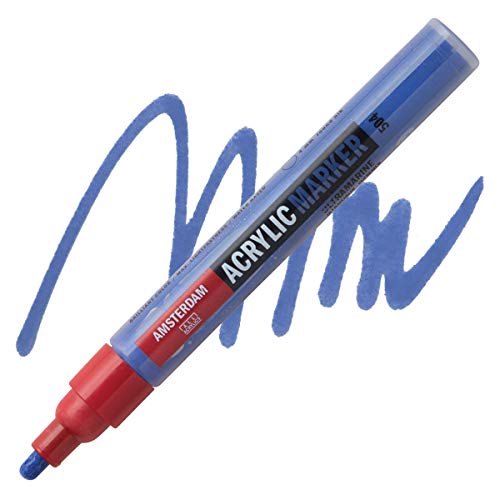 Amsterdam - Marker De Pintura Acrílica Punta 4 Mm Ámsterdam Azul Ultramar En Oferta Amsterdam Ac Rotulador 3-4Mm.504-Azul Ultramar