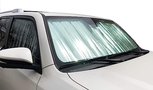 HeatShield, The Original Windshield Sun Shade, Custom-Fit for Toyota RAV4 SUV w/Sensor 2013, 2014, 2015, 2016, 2017, 2018 Silver Series