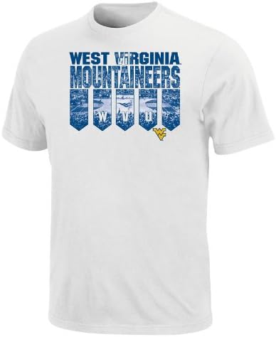 NCAA West Virginia Mountaineers Dont Double Dribble Basic T-Shirt, White