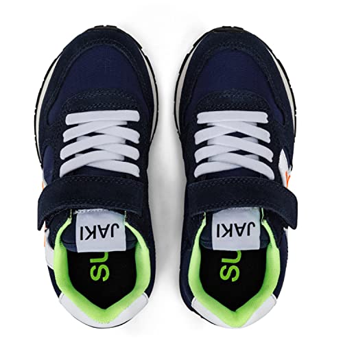 Sneakers garçons SUN68 bleu marine idéales pour la cour d'école