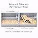 Large Size Syrian Hamster Explorer Set - Snap-Together Wooden Burrow with Panoramic Window,Natural Chew-Safe Design Decorative Landscaping Digging Peeping Hide Underground Fun for Cage Enrichment